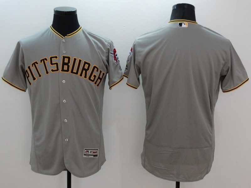 Pittsburgh Pirates Customized Men's Gray Flexbase Collection Stitched Baseball Jersey,We sell and wholesale Pittsburgh Pirates Customized Men's Gray Flexbase Collection Stitched Baseball Jersey on line form chian!